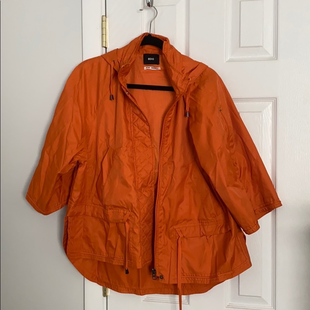 BDG orange rain coat